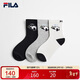 FILA斐樂(lè )官方女襪中腰襪套裝2025秋季新款休閑運動(dòng)襪中筒襪三雙裝襪子