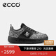 愛(ài)步（ECCO）BIOM 冬季潮流板鞋男 高爾夫街頭720系列111724 黑色42 HL