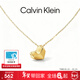 Calvin Klein CK官方正品 風(fēng)尚系列 小愛(ài)心女士項鏈 簡(jiǎn)約個(gè)性小眾 情人節禮物 淺金色