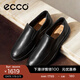 愛(ài)步（ECCO）休閑皮鞋 一腳蹬樂(lè )福鞋商務(wù)牛皮休閑男鞋S輕巧混合520314 HL 黑色52031401001 41