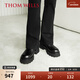 THOM WILLS增高皮鞋男厚底高跟真皮大頭cleanfit德比鞋男款冬季潮流鞋 黑色小牛D2151-1 41 /7.5碼