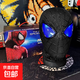 手動(dòng)電動(dòng)蜘蛛俠頭套眼睛可動(dòng)搞怪COS超凡面具萬(wàn)圣節男朋友禮物 黑超凡皮紋蜘蛛俠戒指眨眼發(fā)光