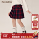 PawinPaw卡通小熊童裝春秋女寶短裙經(jīng)典學(xué)院風(fēng)百褶裙 Navy藏青色/59 100 cm