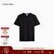 Calvin KleinJeans25夏季男士休閑簡(jiǎn)約ck刺繡純棉圓領(lǐng)打底針織短袖T恤上衣