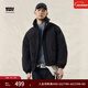Levi's李維斯情侶同款簡(jiǎn)約休閑輕薄防寒舒適保暖羽絨服休閑外套 黑色 XL 女生建議拍小一碼