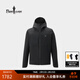 比音勒芬【復合防水絨感面料】果嶺軟殼Plus春秋款男戶(hù)外針織夾克連帽外套 07黑色 XL （110）