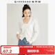 佐丹奴（Giordano）針織開(kāi)衫女小外套 純棉V領(lǐng)小衫女 外搭純色女外衣05350649