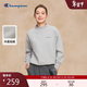 Champion冠軍半高領(lǐng)衛衣女2025秋季新款加絨簡(jiǎn)約款衛衣美式 灰色 M