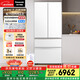 松下（Panasonic）白月光2.0 515L法式多門(mén)冰箱家用超薄零嵌入式自動(dòng)制冰一級能效NR-ED52APB-W【國家補貼】