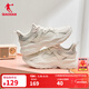 喬丹QIAODAN運動(dòng)鞋女2026年秋季新款革面防水休閑鞋輕便跑步鞋老爹鞋 象牙色/淺霧綠 （網(wǎng)紗透氣升級） 38