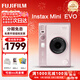 富士（FUJIFILM）instax 拍立得minievo/wideevo/Liplay一次成像相機 即拍即得相紙 新年禮物 年會(huì )獎品 情人節禮盒 拍立得 EVO 淺粉色【特價(jià)新款】 官方標配【不含相