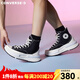 匡威（Converse）男女鞋Legacy 夾心復古厚底休閑帆布鞋高幫增高小個(gè)子情侶鞋 A00869C 黑 41 /8
