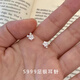 梵昇昱S999足銀星星耳釘女輕奢小眾設計高級感鉆石耳環(huán)養耳洞五角星耳飾 星星耳釘