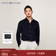 Tommy Hilfiger【燈芯絨】秋冬男裝商務(wù)休閑通勤純色修身長(cháng)袖襯衣襯衫外套 藏青色FAP M
