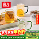 富光玻璃杯水杯子茶杯具涼水杯牛奶啤酒果汁杯子耐高溫馬克杯家居館