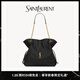 YSL圣羅蘭 女士JAMIE SHOPPING中號羊皮革托特包 黑色 U