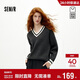 森馬（Semir）商場(chǎng)同款|森柔毛衣女冬撞色V領(lǐng)寬松2025疊穿文藝毛衫101725107015