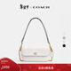 蔻馳（COACH）【禮物】【專(zhuān)享直降】女士BROOK翻蓋鏈帶包真皮斜挎包百搭女包 B4/粉筆白色
