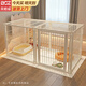 貝初眾貓籠別墅寵物圍欄籠子狗籠一體雙層貓咪籠子大號家用狗狗籠子圍欄 白色-120*60*60CM【單層豪宅】 新型全封閉式籠子 一款兩用/造型百變