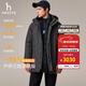 哈吉斯（HAZZYS）男裝 2025冬季新款外套【三防/鵝絨】中長(cháng)款羽絨服男ASFZU0CDX03 深灰色CC XL （180/100A 50）