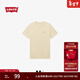 Levi's李維斯25年新款男士LOGO休閑簡(jiǎn)約純棉寬松圓領(lǐng)短袖T恤 木灰白 004IR-0002 L