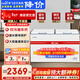 新飛冰柜418/518/618升冰柜冷凍柜家用大容量全冷凍帶腳輪速凍低溫冷藏冷凍轉換單溫臥式冷柜節能 純白 618L 【長(cháng)約1.9m】帶腳輪