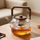 泥也茶壺玻璃煮茶壺圍爐玻璃燒水壺蒸煮一體高硼硅耐熱加厚玻璃水壺