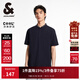 杰克·瓊斯（JACK&JONES）夏季新款商務(wù)休閑簡(jiǎn)約百搭舒適涼感小立領(lǐng)POLO衫男裝224306013 E37 墨藍 M 175