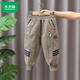 木木屋（mumuwu）男童加絨褲子冬裝燈芯絨長(cháng)褲2022新款兒童秋冬款洋氣中厚休閑褲潮 咖駝色一體絨 100 cm建議身高90-100cm3-4歲
