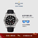 百年靈（BREITLING）復仇者雙時(shí)區自動(dòng)機械腕表男士手表黑色44瑞士機械表 黑色牛皮表帶44-折疊扣