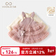 凡獵女童連衣裙冬裝洋氣兒童公主加絨背帶裙女寶寶一周歲禮服冬季 粉色/不含配飾包 100 cm