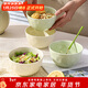 佩爾森奶油風(fēng)米飯碗家用2025新款高顏值陶瓷吃飯碗盤(pán)餐具4.75英寸4只裝