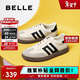 百麗復古拼色德訓鞋新款百搭簡(jiǎn)約運動(dòng)休閑鞋B2614AM5 米白 37