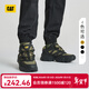 卡特（CAT）運動(dòng)鞋休閑鞋老爹鞋男女休閑鞋月球車(chē)防滑火星鞋低幫運動(dòng)鞋 墨綠+黑拼色 37
