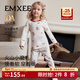 嫚熙（EMXEE）兒童家居服套裝火山小磨毛保暖套裝男女寶寶長(cháng)袖睡衣褲2025新品 熊寶甜夢(mèng)【保暖套裝】 110 cm （3-4歲，體重14-17kg）