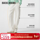 斯凱奇（Skechers）新年禮物2025女休閑褲直筒褲彎刀褲運動(dòng)衛褲香蕉褲寬松L425W074