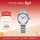 飛亞達（FIYTA）女士手表女 花語(yǔ)系列優(yōu)雅小表徑機械女表 新年生日禮物紀念送禮 典雅銀色