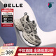 百麗（Belle）小行星潮流老爹鞋女網(wǎng)面透氣厚底鞋D4X1DAM6預售 深灰色 38 (240mm)