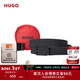 雨果博斯HUGO【情人節禮物】男士針扣加牌扣雙面皮革腰帶 004-黑色-默認無(wú)禮盒 均碼