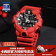 卡西歐（CASIO）【新年禮物】男手表G-SHOCK黑武士悟空黑金潮流時(shí)尚運動(dòng)電子表 GA-700-4APR人氣紅色-全國聯(lián)保