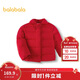 巴拉巴拉童裝兒童棉服紅色新年外套女童2025款春【商場(chǎng)同款】201125106003