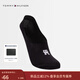 Tommy Hilfiger25春夏新款女裝經(jīng)典簡(jiǎn)約字母提花微彈休閑純色百搭運動(dòng)船襪 黑色078 1雙 均碼