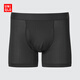 優(yōu)衣庫男裝AIRism針織短褲空氣衣男士普通腰內褲26春夏新款482536 482536/09黑色 XL
