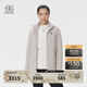 KOLON SPORT/可隆羽絨三合一夾克 女子防風(fēng)透濕戶(hù)外沖鋒衣2級 LKJK5WNT12-GR 米灰色 L 170/92A