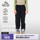 伯希和（Pelliot）戶(hù)外兒童軟殼褲冬季防風(fēng)防水加絨保暖登山運動(dòng)褲子134307173黑150