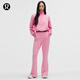 lululemon丨Brushed Softstreme 女士拉絨中腰喇叭褲 LW5IMOA 棉花糖粉 XS