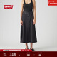 Levi's李維斯25年秋冬新款女士美式復古時(shí)尚簡(jiǎn)約潮流休閑牛仔裙 黑色 XL (29)