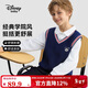 迪士尼寶寶（Disney Baby）童裝兒童馬甲男女童毛衫中大童春季學(xué)院百搭針織背心 深藍 150