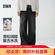森馬（Semir）牛仔褲男款寬松闊腿牛仔褲基礎百搭2026春松緊腰長(cháng)褲109126124101
