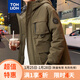 唐獅（TonLion）2023棉衣男士工裝棉服外套男生上衣棉襖 軍綠 L 